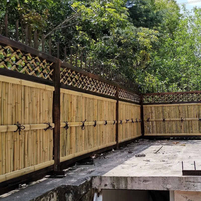 bamboo panals panel garden metal outdoor panels plastic screening 6ft high fence