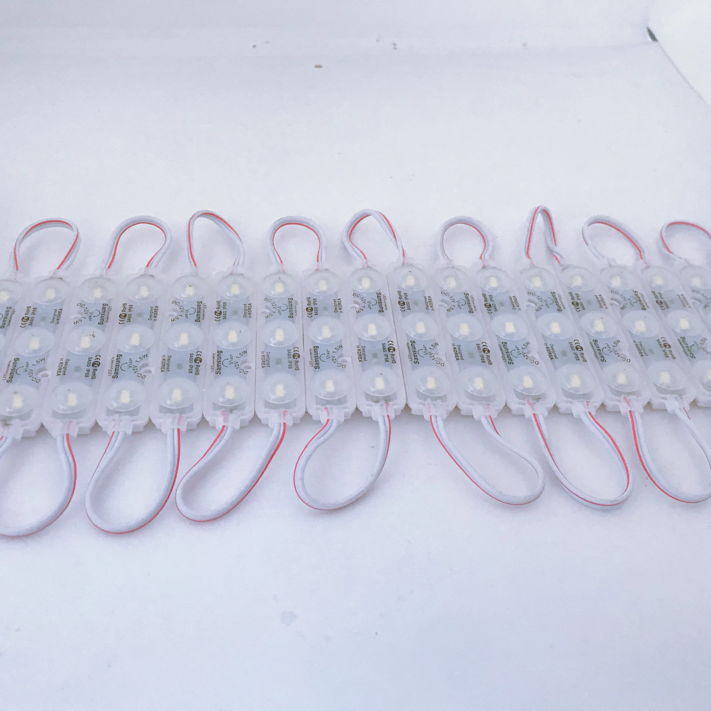 Светодиодный Ультразвуковой модуль Epistar 5730 SMD алюминиевая печатная плата 3 светодиода красный синий зеленый желтый цвет водонепроницаемые светодиодные модульные лампы