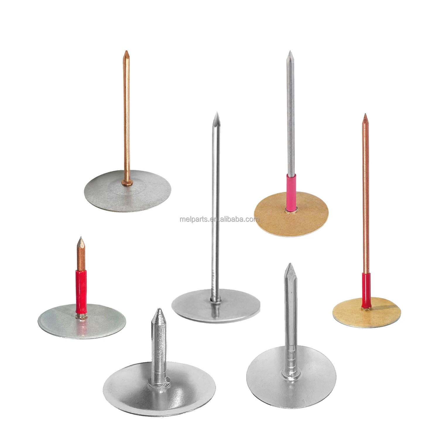 304 Stainless Steel Cup head Insulation Welding Pins