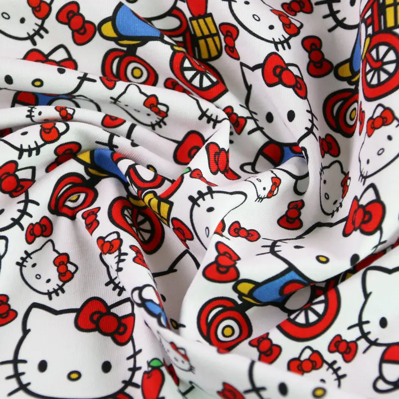 4 Way stretch Lycra Spandex Bamboo Jersey Knitted cotton print Fabric For T Shirt