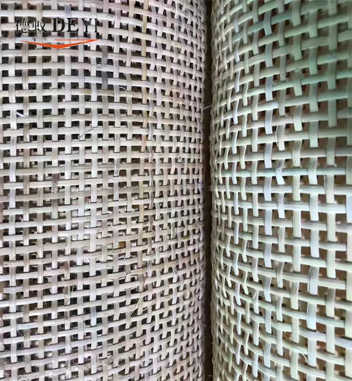 Custom Made  Synthetic Natural Cane Raw Material Rattan Webbing Roll for Fabric Crafting and Decorating Collages