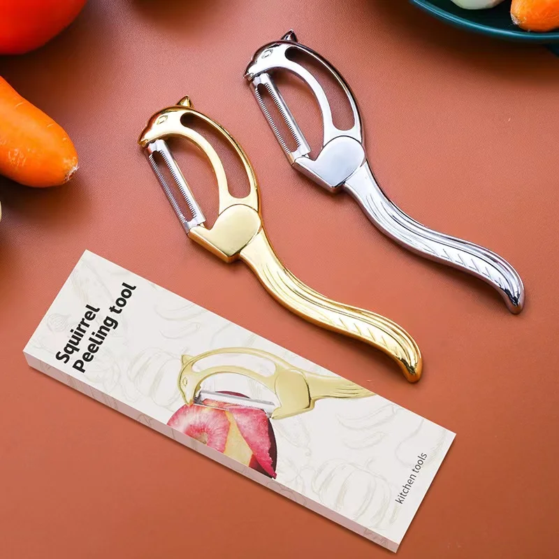Hot Sale Mirror Finished Zinc Alloy  Creative Squirrel-Sharp wonder peeler miracle peeler Fancy Vegetable Peeler