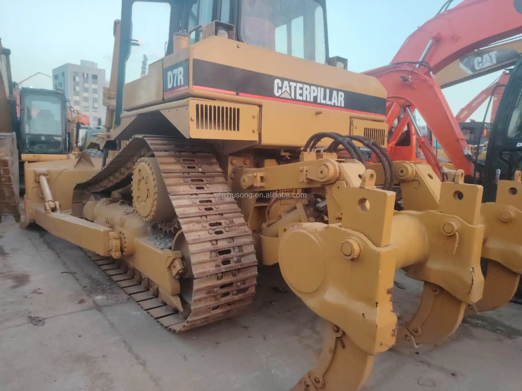 Используется высококачественный бульдозер Cat D8r гусеничный трактор D6r D7r D6h D7h для продажи