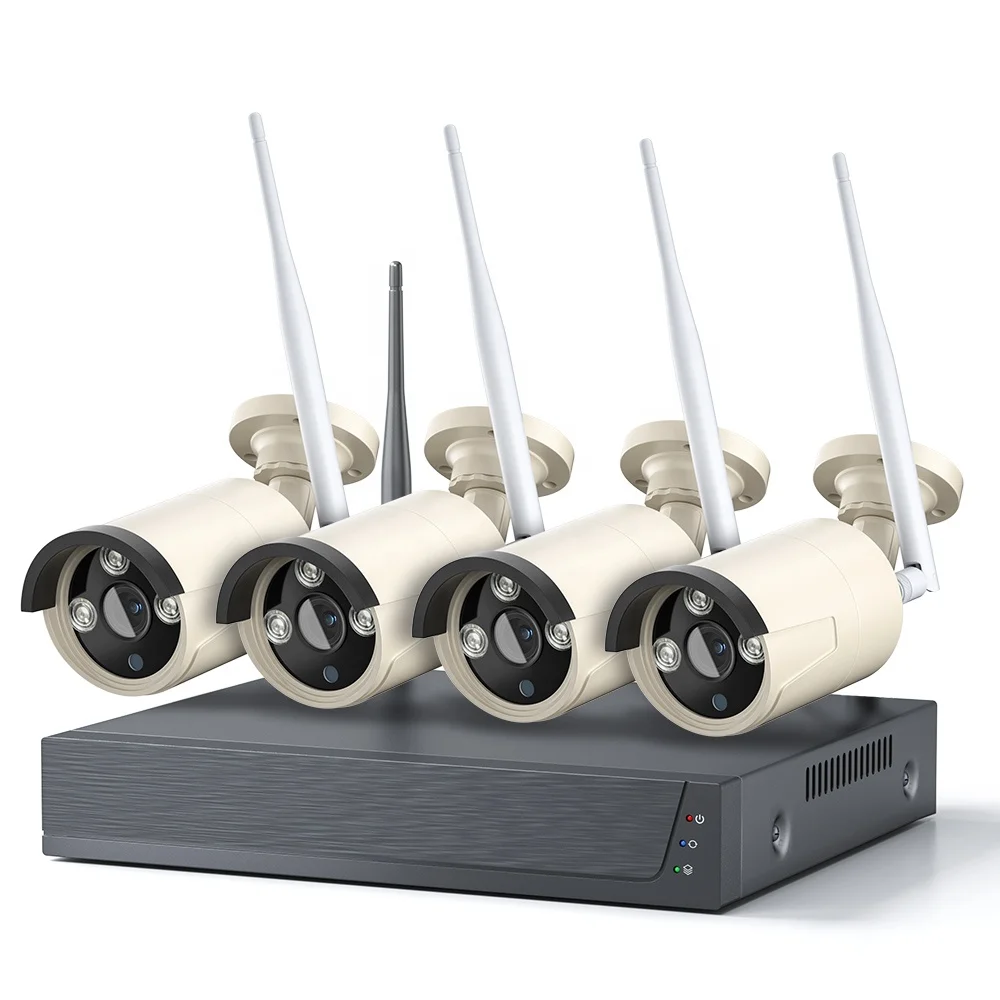 Tuya Smart Home 4CH Wireless 3MP NVR Kit Security CCTV WIFI Camera System  Outdoor Waterproof Security System