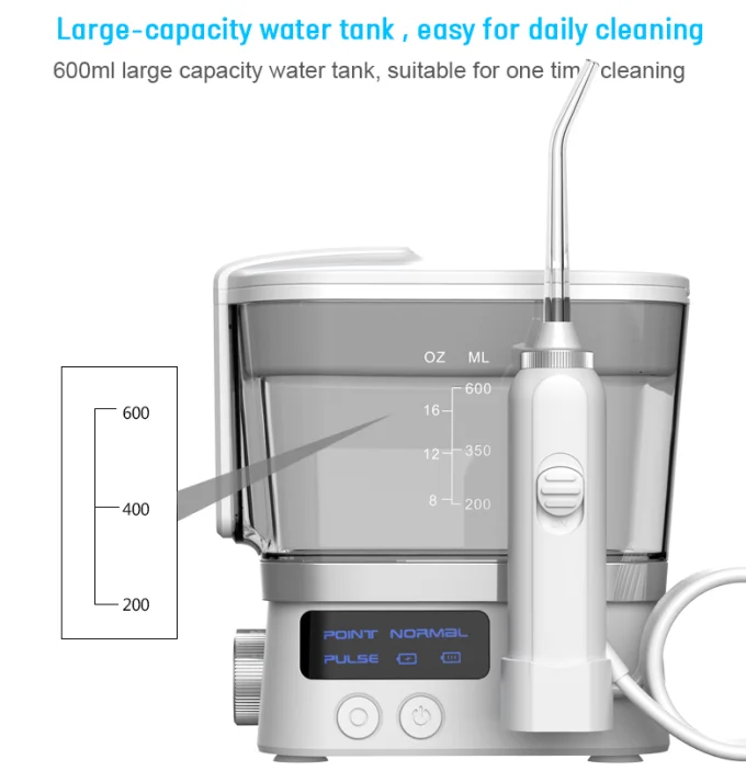 
Ce approved pro dental care desktop water flosser with 600ml water tank 