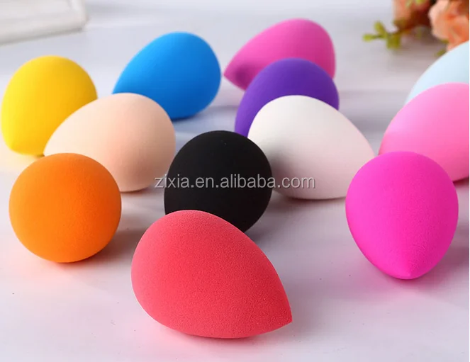 
wholesale makeup china cheap price tear drop makeup sponge opp bag packing cosmetic remover sponge 