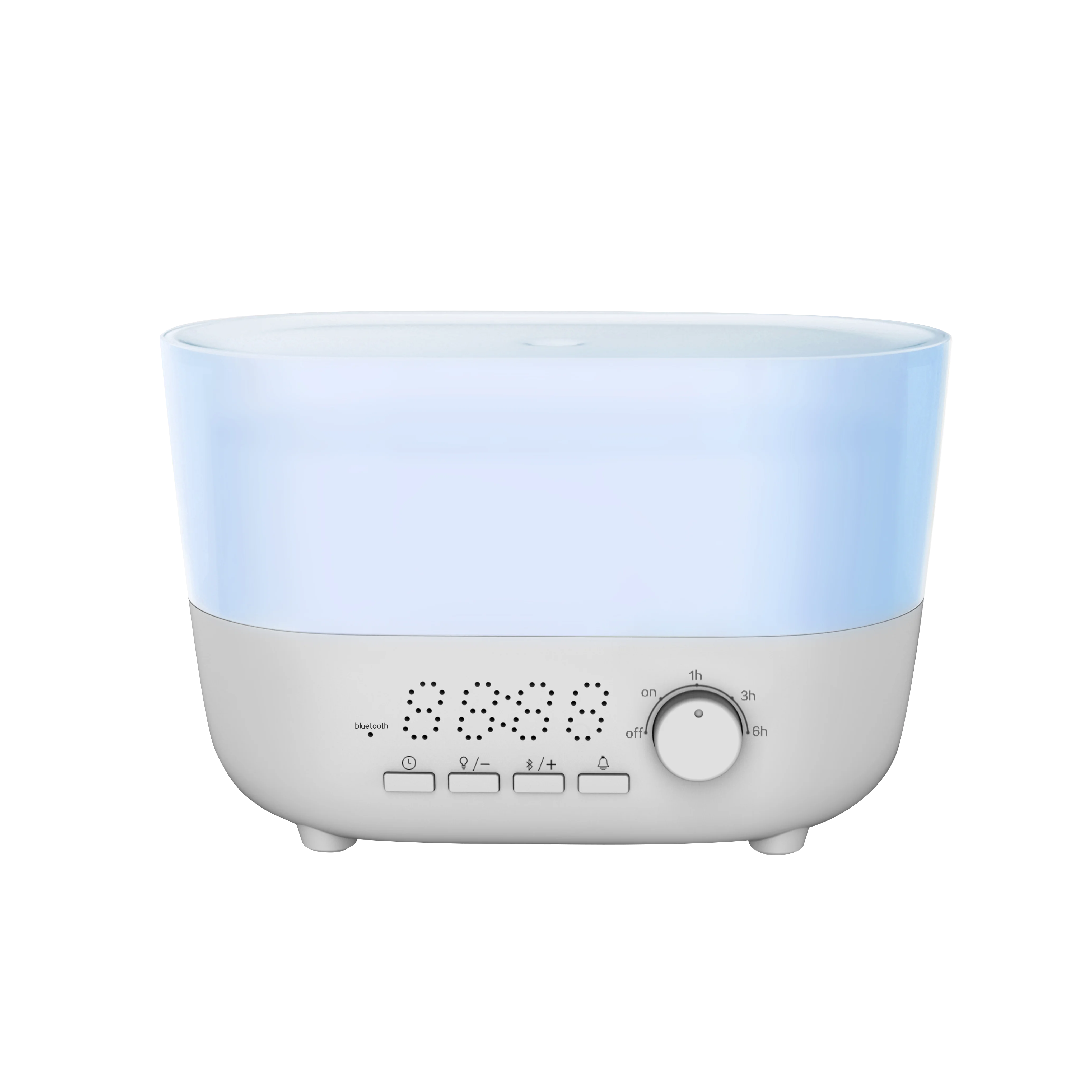 TOP Sales 360 ml cute humidifier ultrasonic aroma diffuser with digital clock