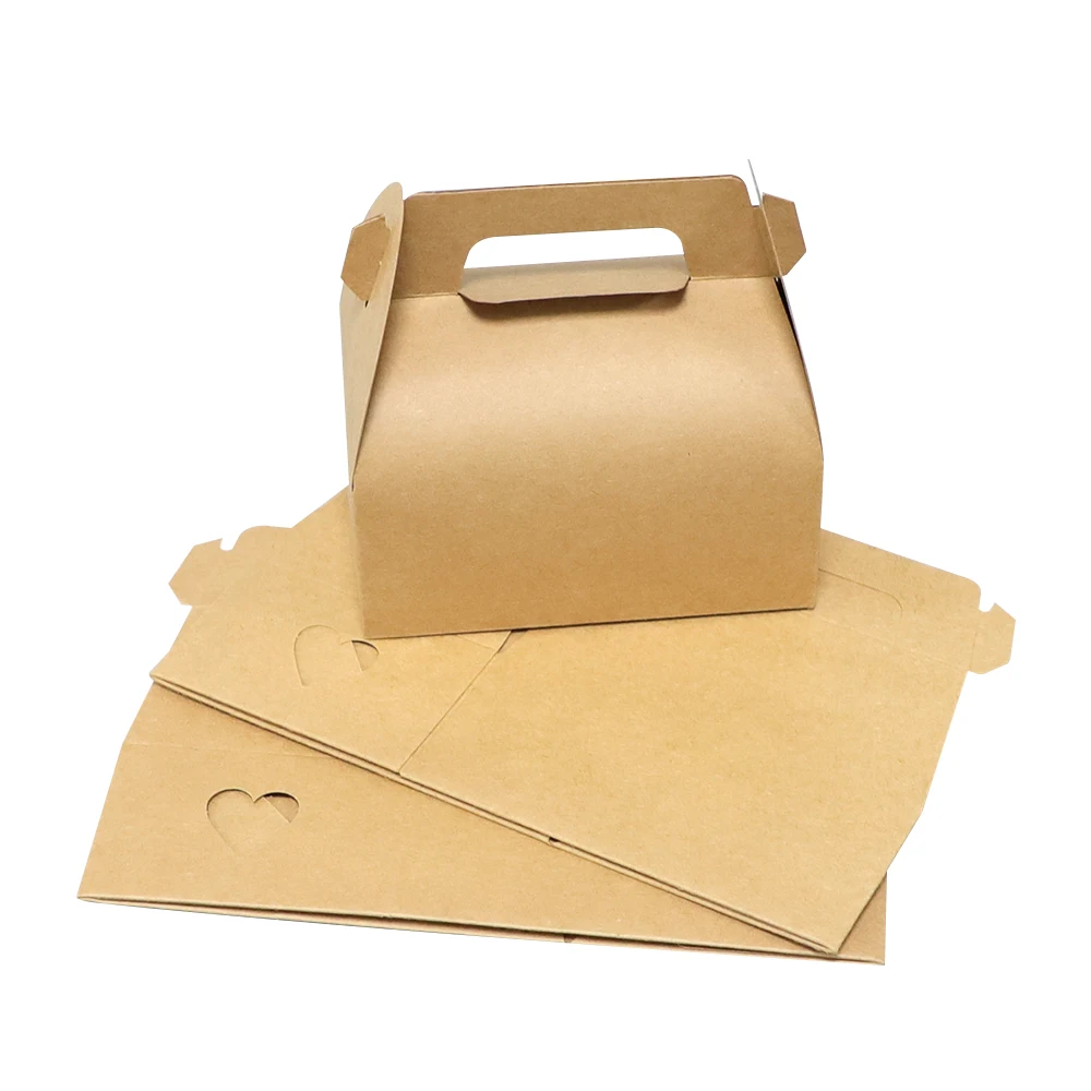 Superior quality light weight cake box packaging with window food grade cake box with handle