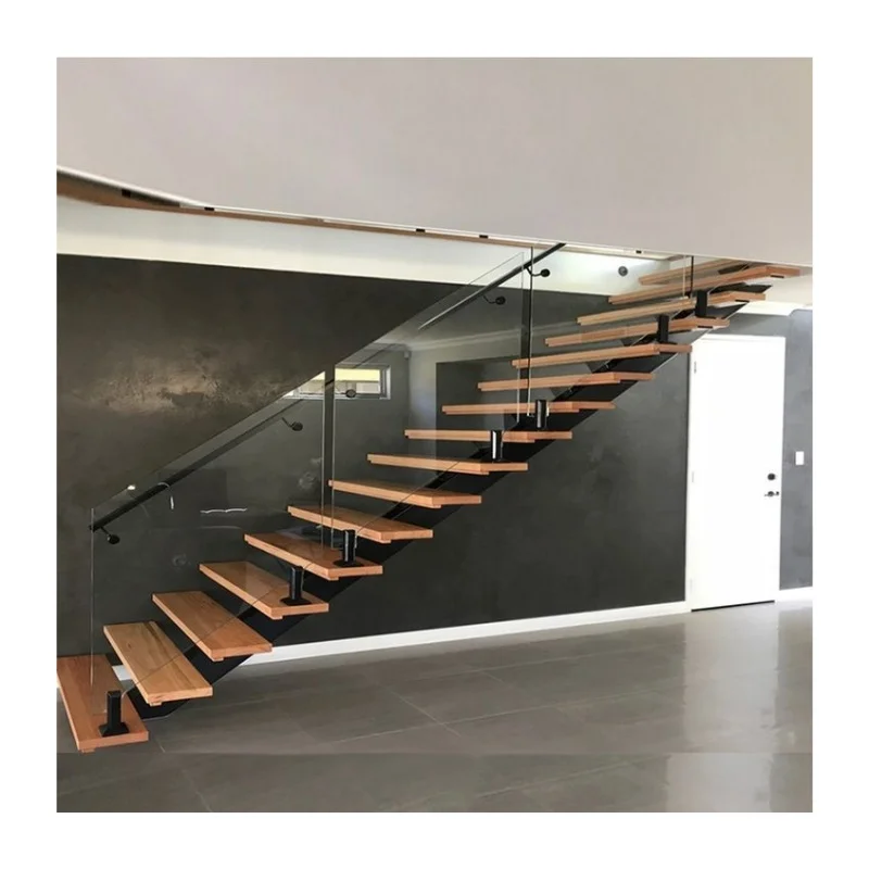 CBMmart aluminum stair white wood oak led luxury staircase step vinyl covering lift trolley stage platform wheelchair stretcher