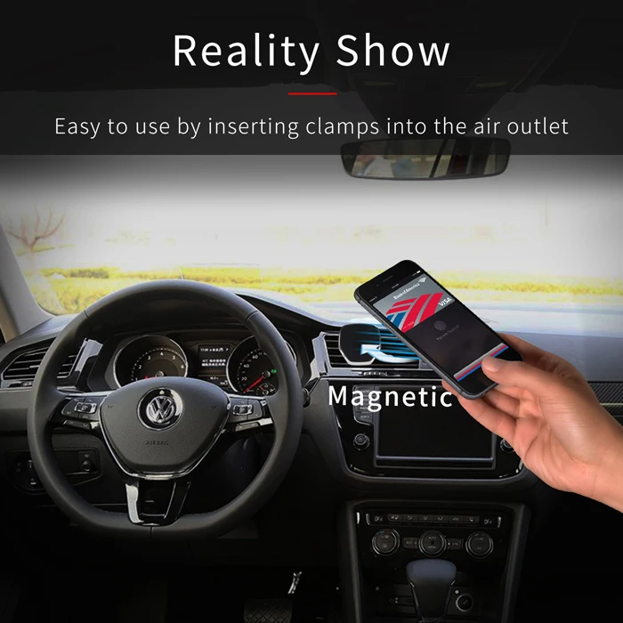 New Fashion Portable Magnetic Air Vent Car Holder 360 Degree Rotatable Mobile Mount Customized Phone Holder