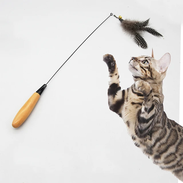 Cat Feather Toy,  Cat Toys Interactive Cat Teaser Wand Toy Set