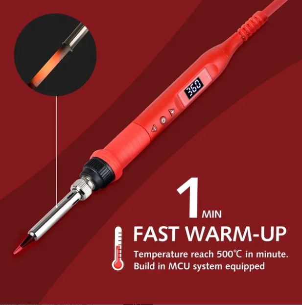 JCD 908U 80W LCD adjustable temperature electric soldering iron constant temperature soldering iron