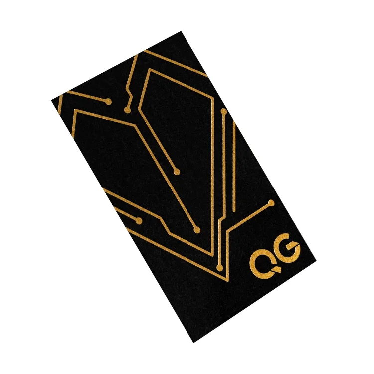 Luxury Custom Printing Gold Foil Greeting Gift Invitation Edge Brush Color Business Creative Postcard Paper Card