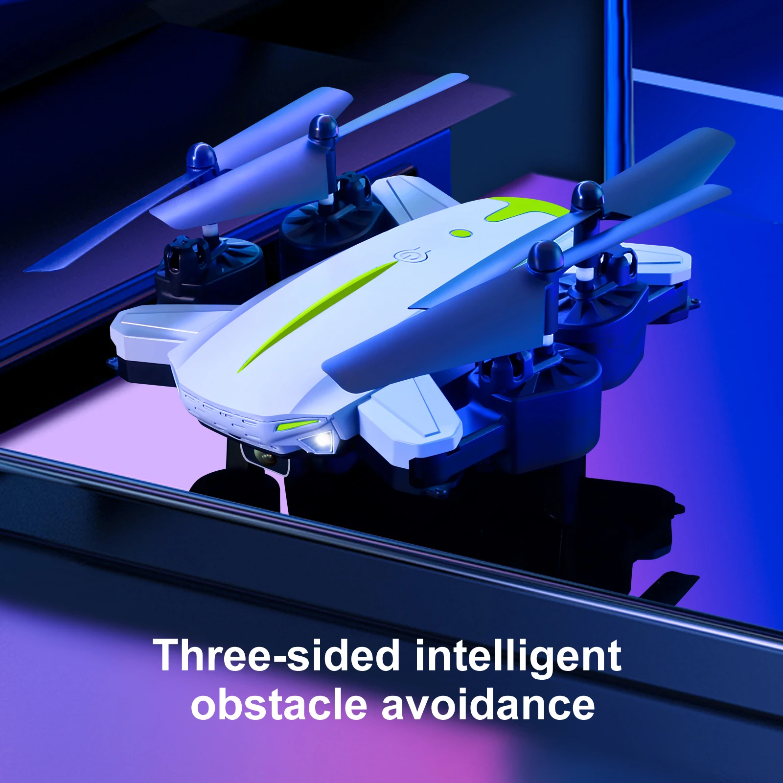 KY605 4K Rc Three Direction Obstacle Avoidance Drone With Camera Flying Toy Drone With Headless Mode High Speed Drone