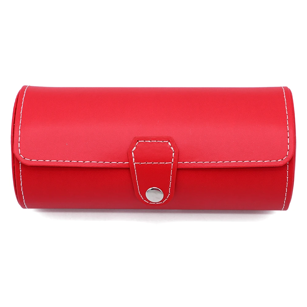 Manufacture custom logo modern luxury  jewelry organizer portable travel watch case pu leather watch box