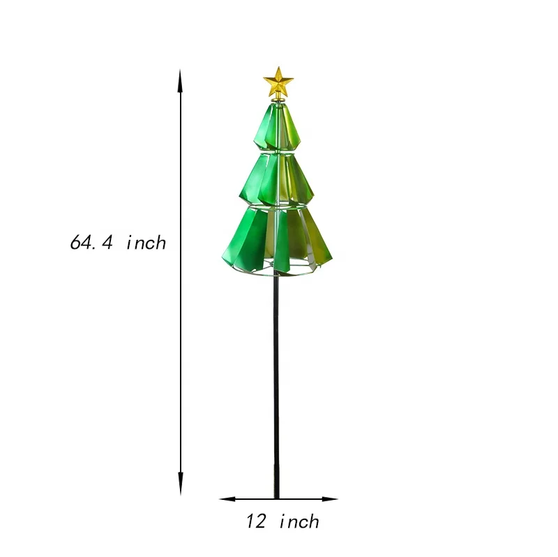 Непосредственный изготовитель, новый дизайн, сад, металл, зеленая Рождественская елка, ветер, Спиннеры