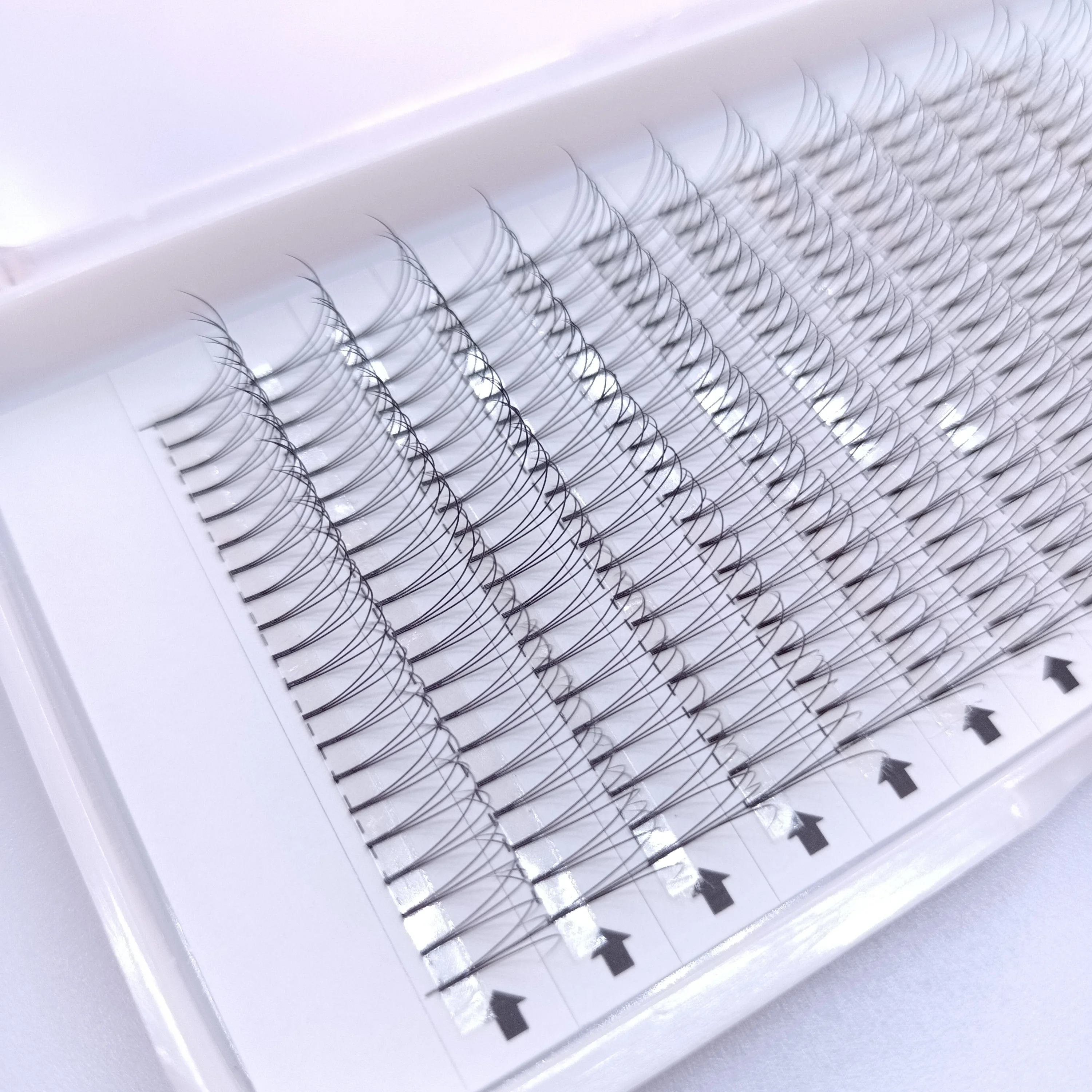 Корейские PBT волокна оптом private label готовые ресницы 0 10 мм 3d русские объемные
