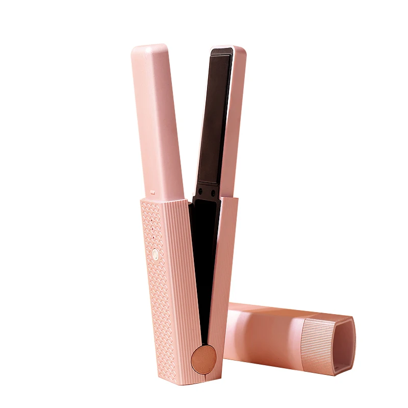 wireless ceramic flat iron portable mini wireless flat iron portable hot comb black