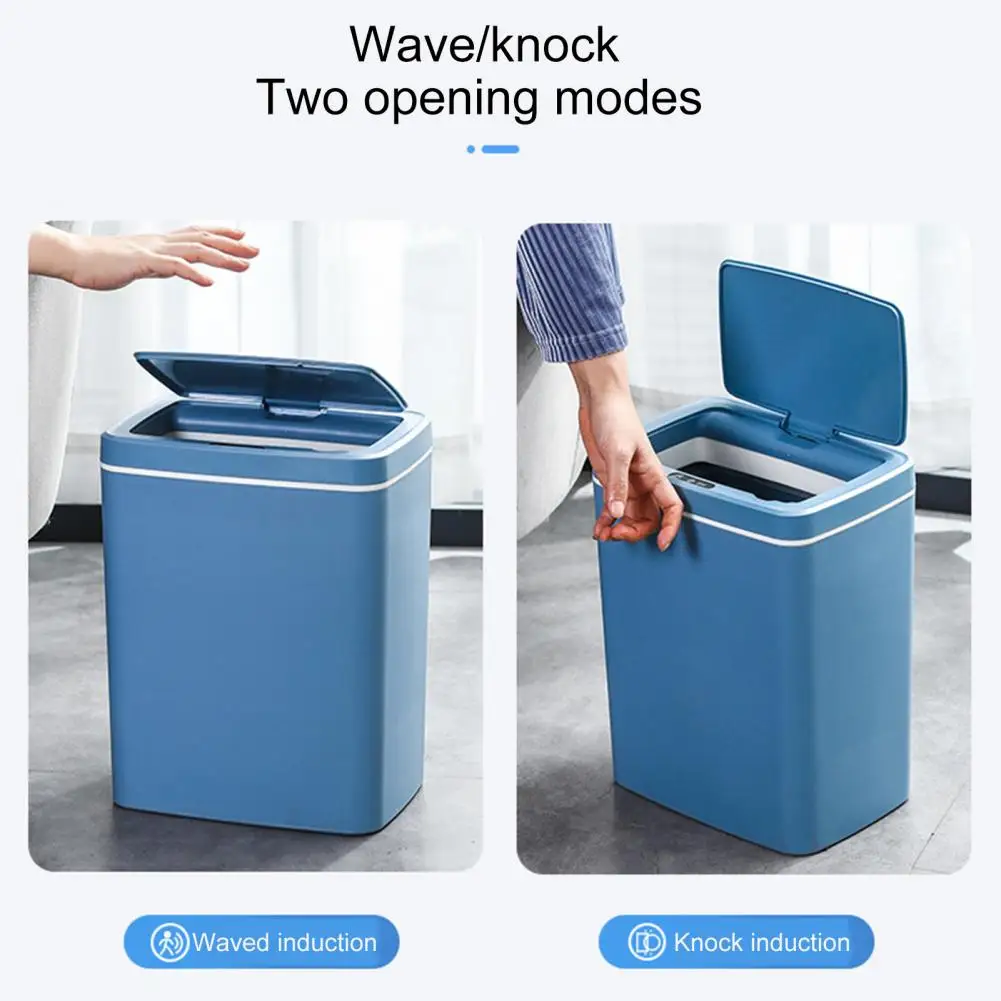 DS1419 Kitchen Bathroom Toilet Waste Bin Wastebasket Smart Sensor Trash Can Garbage Bin Automatic Induction Garbage Bin