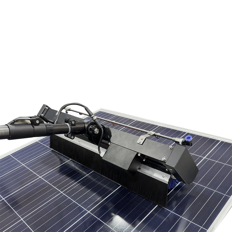 2024 Hot-selling Multifit the Latest Model of 3.5 Meters Length Rolling Solar Panel Cleaning Brush Due Power Supplies System