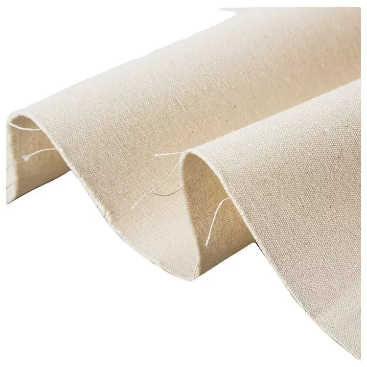 Wholesale 100% cotton grey fabric manufacturer canvas fabric for straps bags shoes cloth and apron