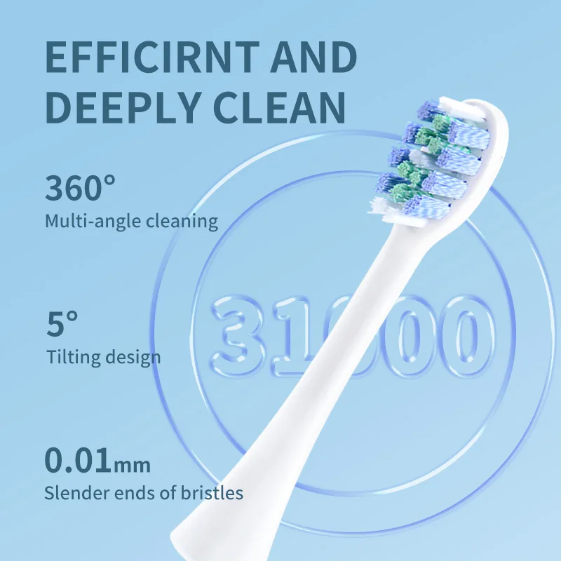 Oral Care Toothbrush Heads Suitable For Phi lips Spiral Bristles Soft Medium Bristles Replacement Toothbrush Heads