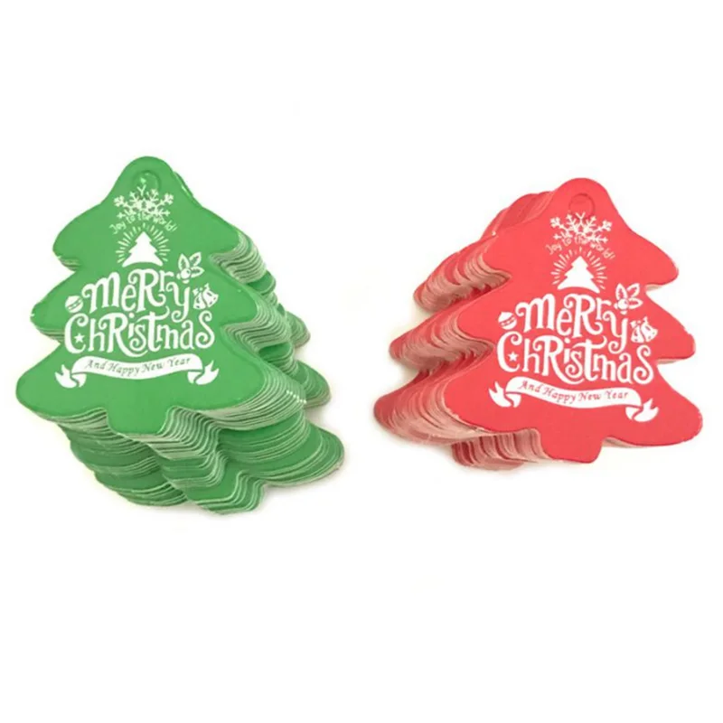 Customize Different Shapes Brown Color Craft Paper Christmas Gift Hang Tags