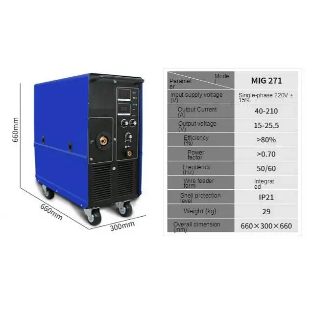 Mts210/250/275phf цифровой Co2 Инвертор Dc Mma 3 в 1 сварочный
