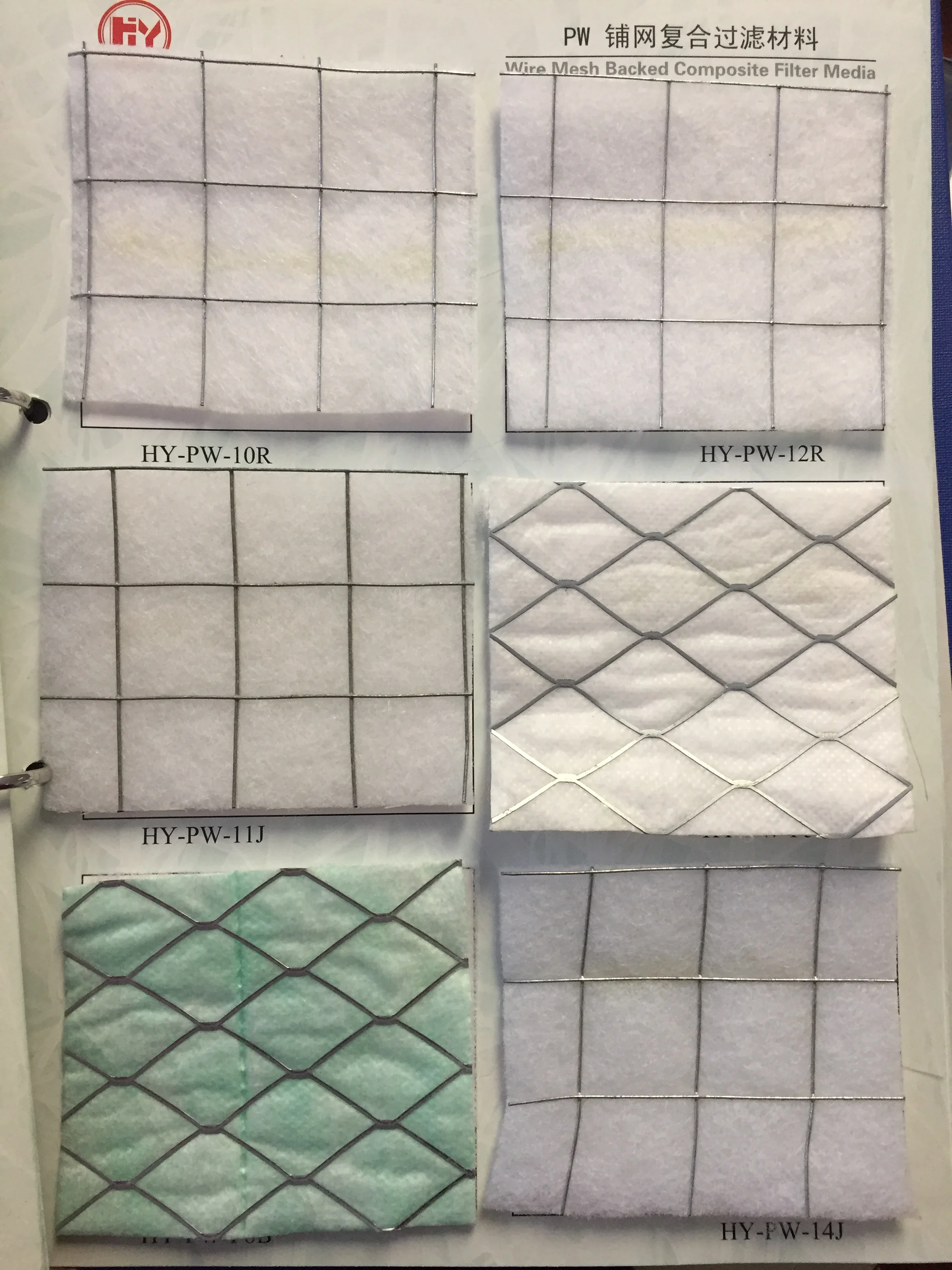 Metal mesh composite air filter cloth for Pleated Air Filters