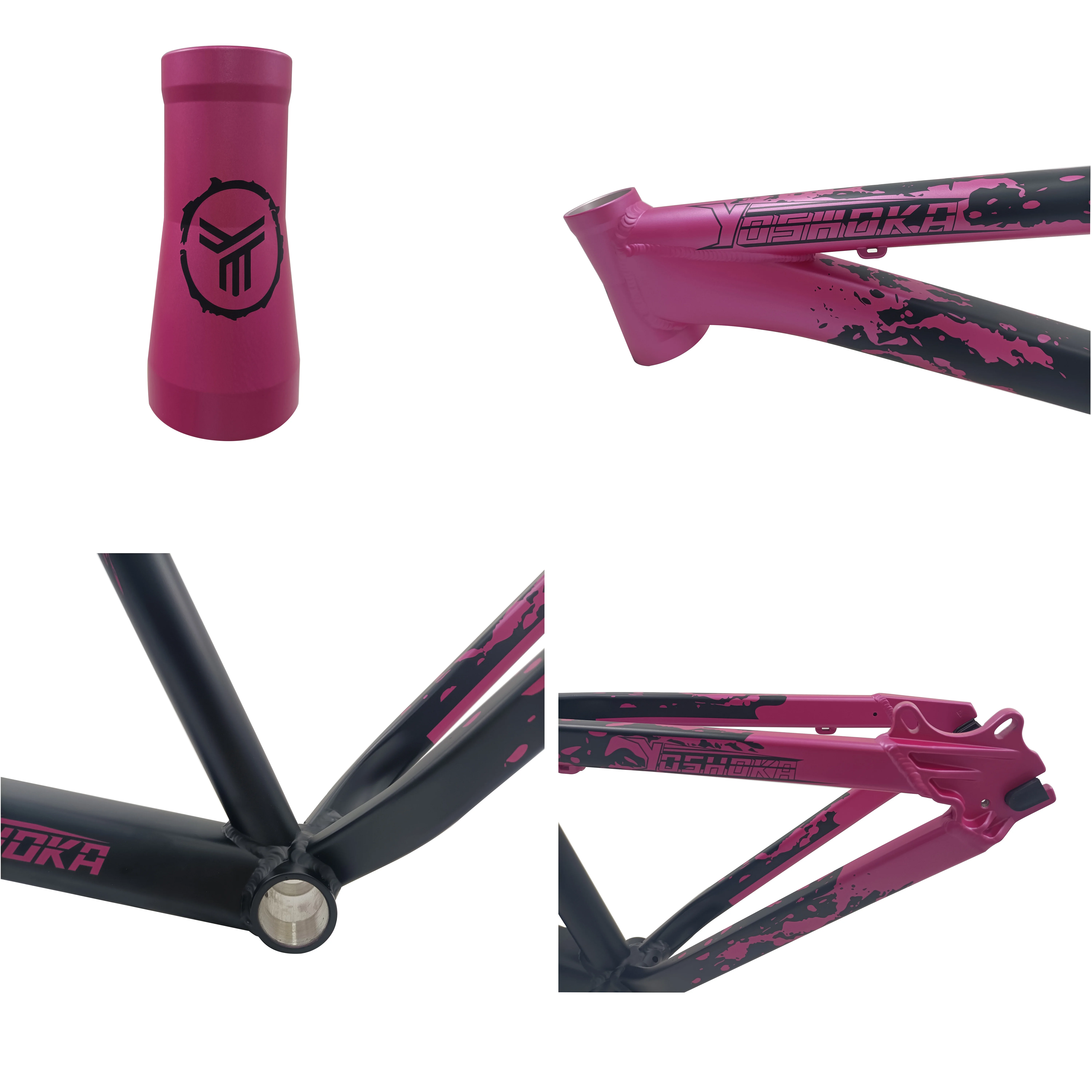 Yoshoka Bicycle Frame Dirt Jump Bike Frame 26 Inches Aluminum Alloy Frame