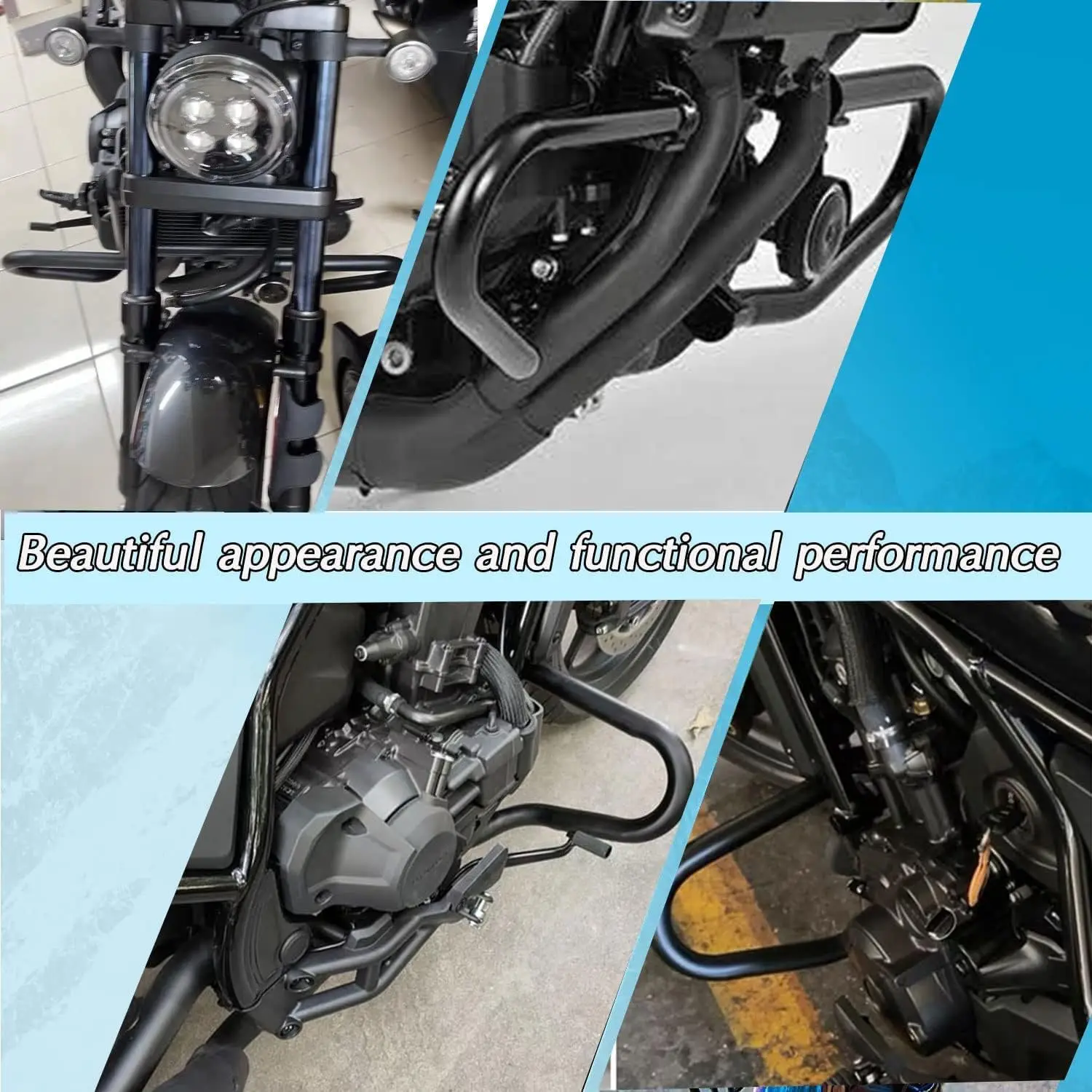 Engine Guard Highway Crash Bars Falling  Compatible for Honda Rebel 1100 CMX1100 CMX 1100