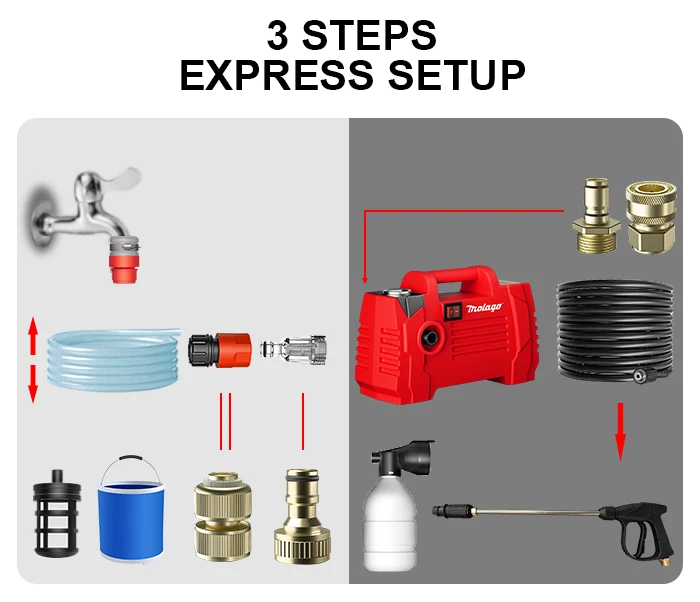 2021 Hot Sell China Cheap Price 1200 W Car Wash Machine With Max 100 Bar For Home Or Commercial Used