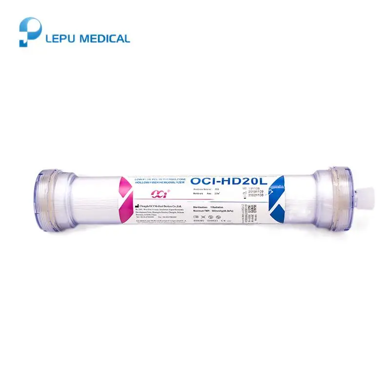 Medical Equipments Material Dialyzer Hemodialysis Dialysate Hemodialyzer For Blood Purification 170h Dialyzers