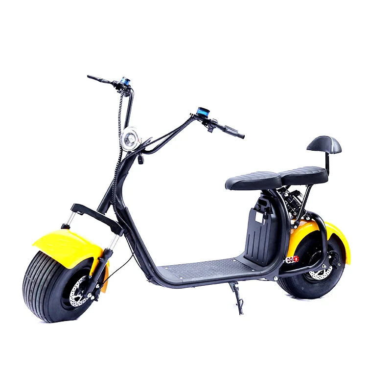 Высокоэффективный электрический скутер 60V12Ah 1500W с толстыми шинами быстрые электрические скутеры для
