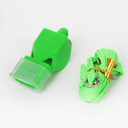 Wholesale Professional Cheap Customized Promotional Sport Referee Plastic Referee Whistle With Lanyard