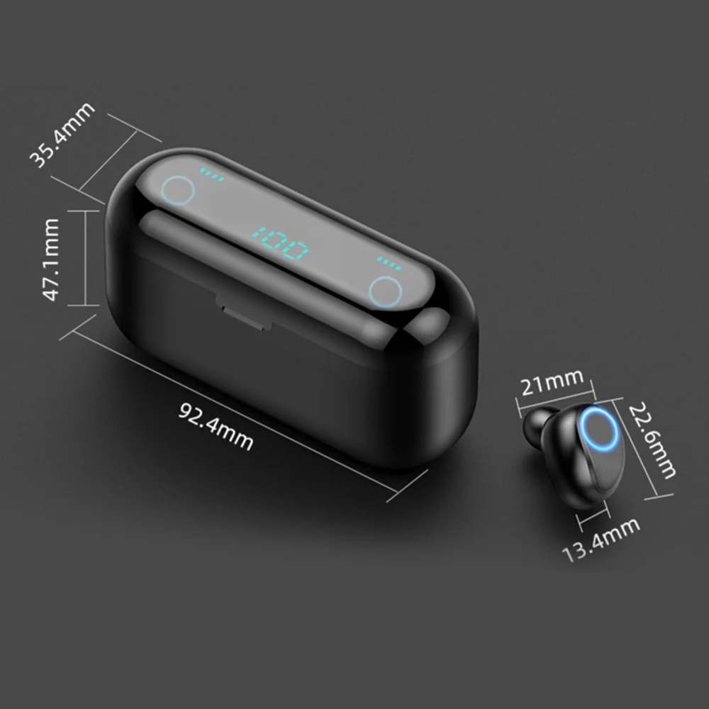 
Free shipping F9 Wireless TWS Earbuds Headphones Earphones 