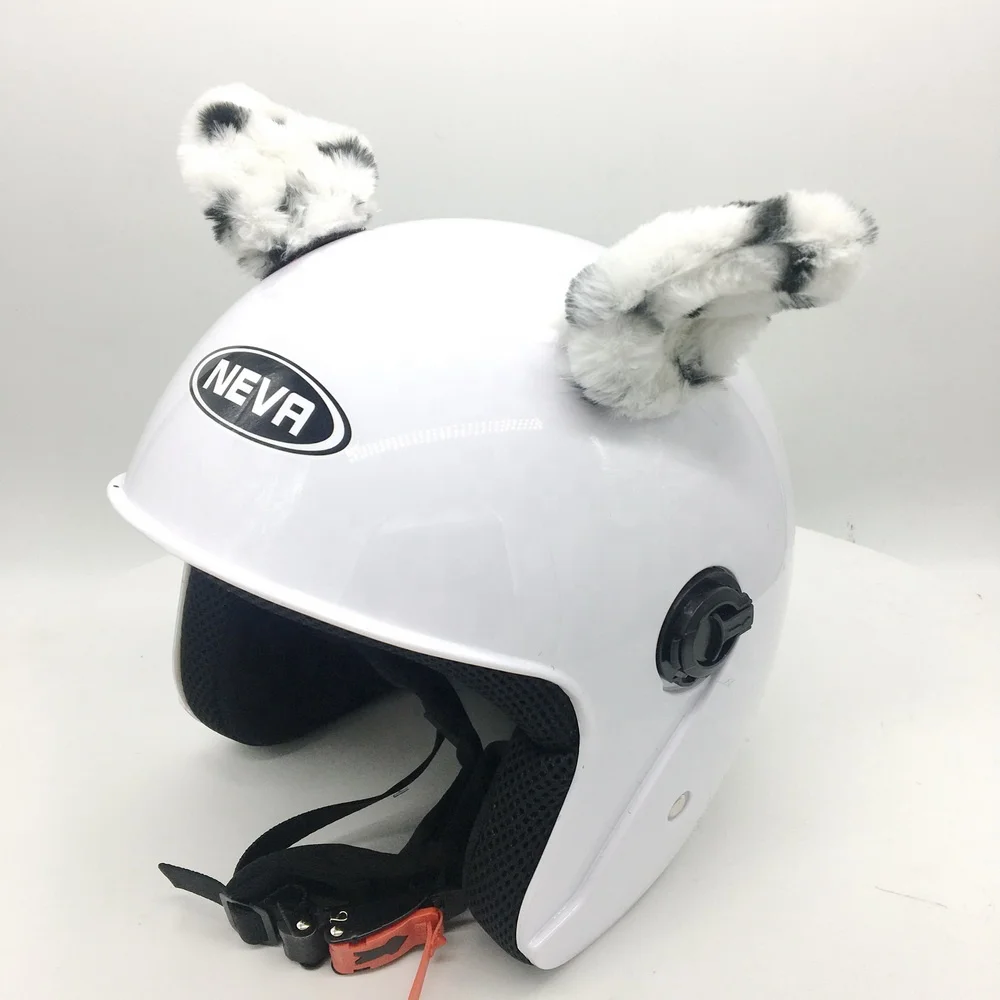 Motorcycle Bicycle Sport Leopard Helmet ear Accessories w/Sticky Hook & Loop Fastener Adhesive