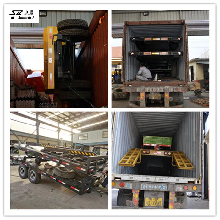 excavator trailer loading