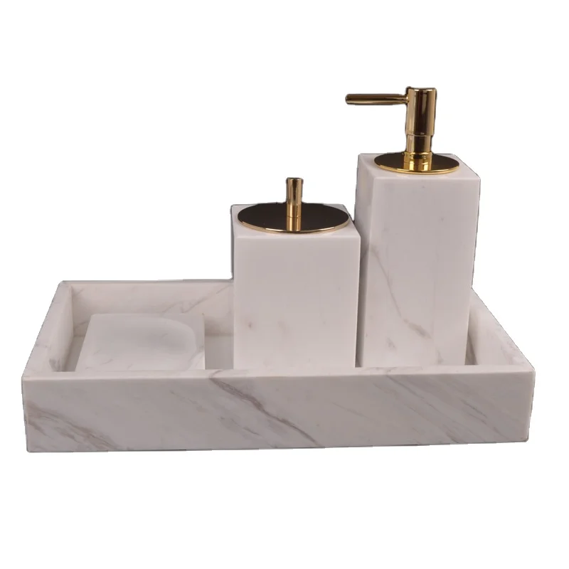 Shadow Carving Various Decorations And Practical Coasters Marble Tray For Home Bathroom Decor