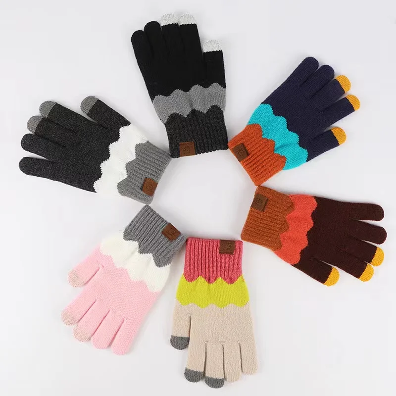 Lady Fashion Knitted Winter Warm Touch Screen Magic Gloves