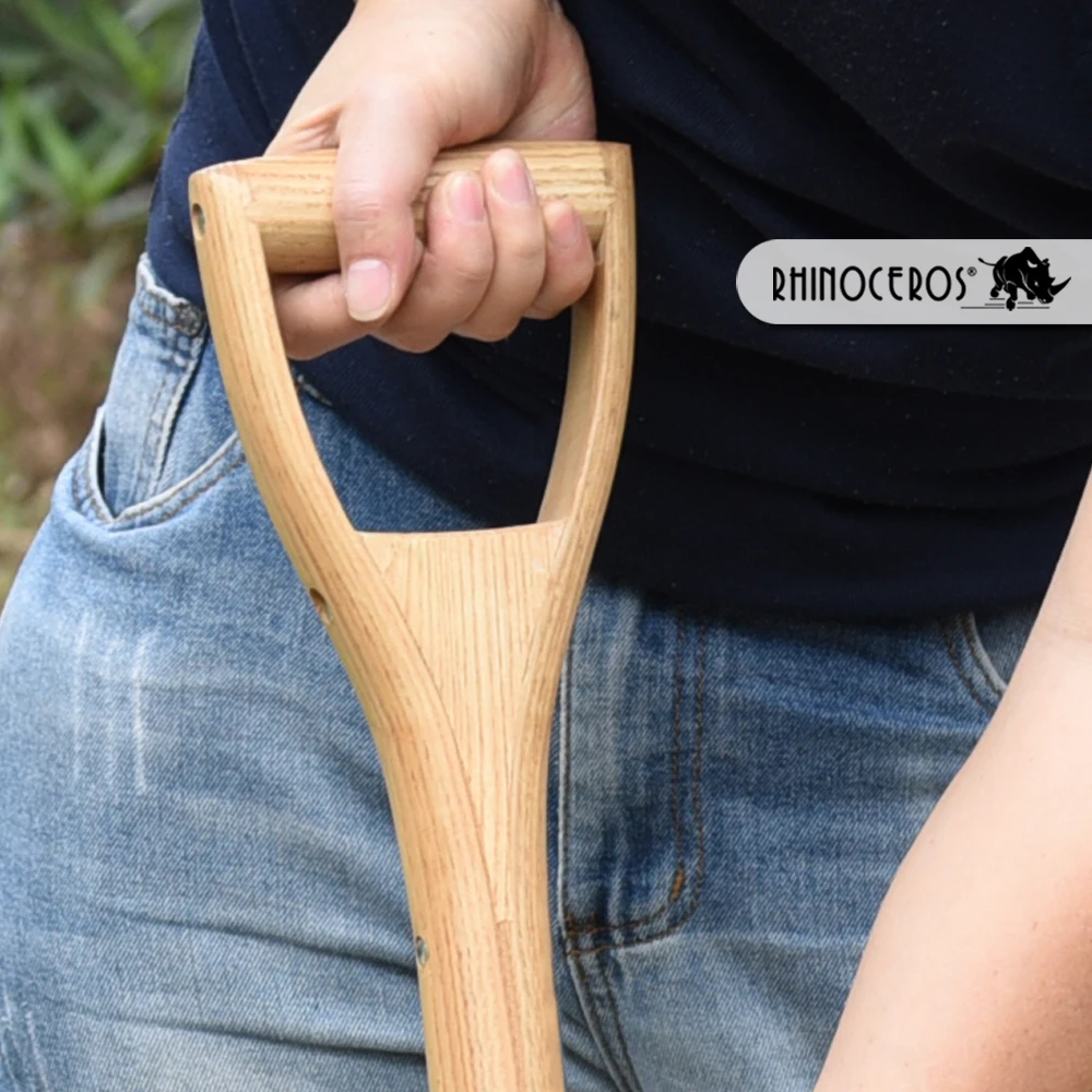 Wholesale Certified Polished Stainless Steel Head Traditional D Ash Wood Handle  Farming Garden Lady Spade