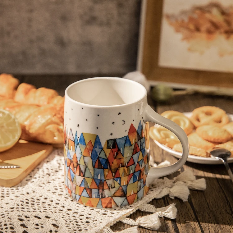 Best Quality Handmade Ceramic Mug Multicolored 7 by Nicola Fouche with Exquisite Gift Box