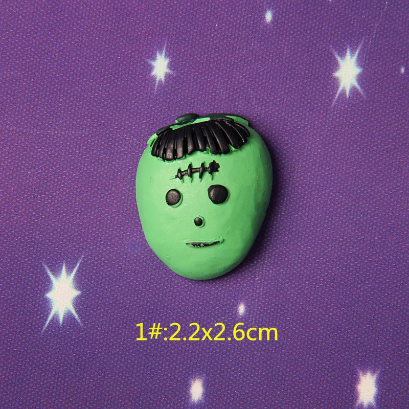 
Free Shipping Mysterious Voodoo Doll Bloodshot Eyes Flatback Resin Hallowmas Party Decoration Accessory Charms Resin Cabochons 