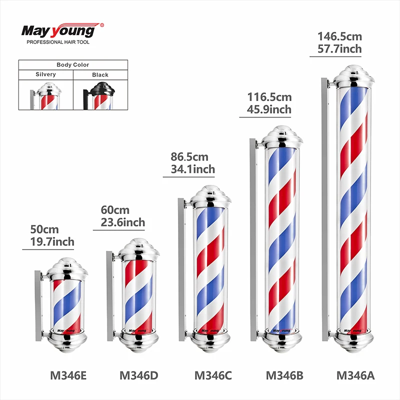 M346 Other type hair salon equipment Barber shop sign Mini barber shop pole