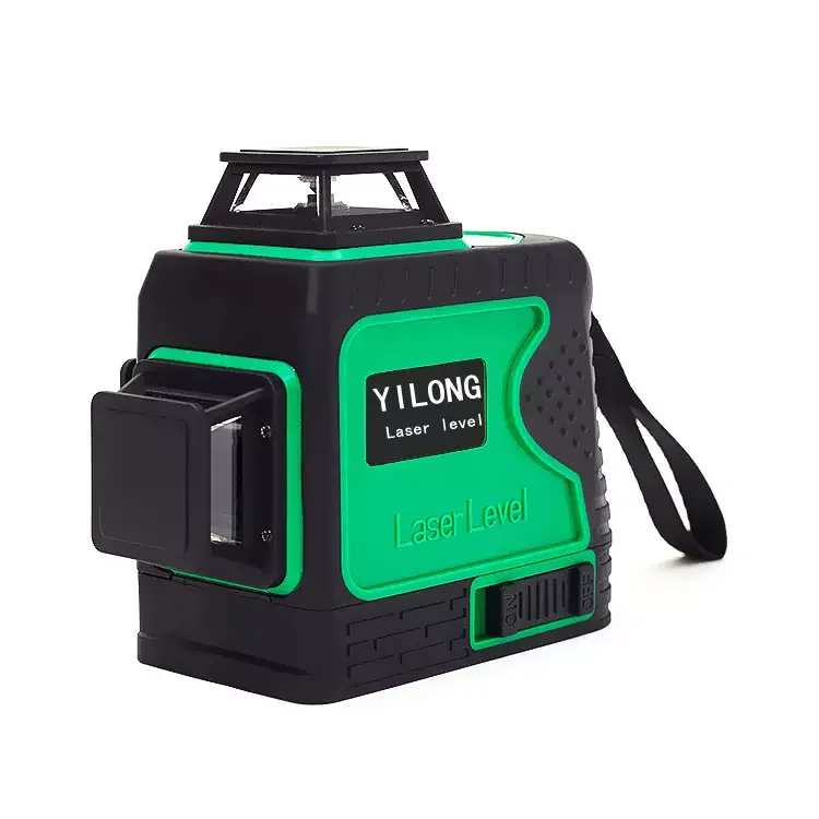 Automatic Self Leveling 360 Rotating Rotary 3D Laser Multi Cross Line Red Green Beam Laser Level 3D 12 Lines Meter