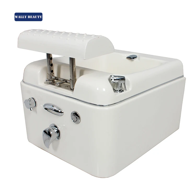 Wallybeauty Wholesales White Portable Pedicure Basin Foot Spa Bowl With Water Massage