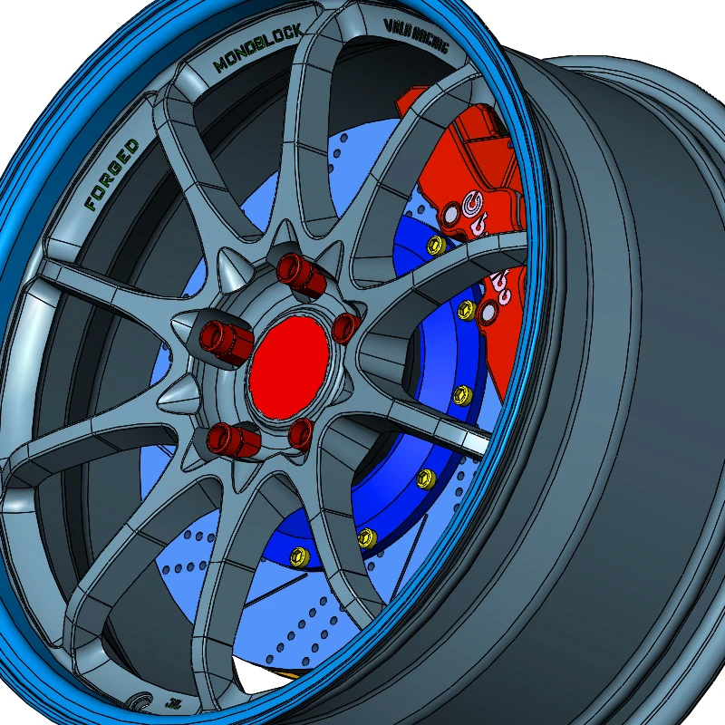 7075 алюминиевая кованая легкая гайка для TOYOTA