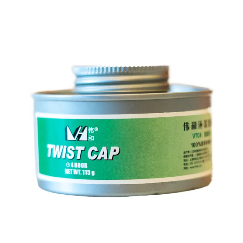 VHTAC China Supplier Wholesale Odorless 4H Burning Time Food Heater Fuel