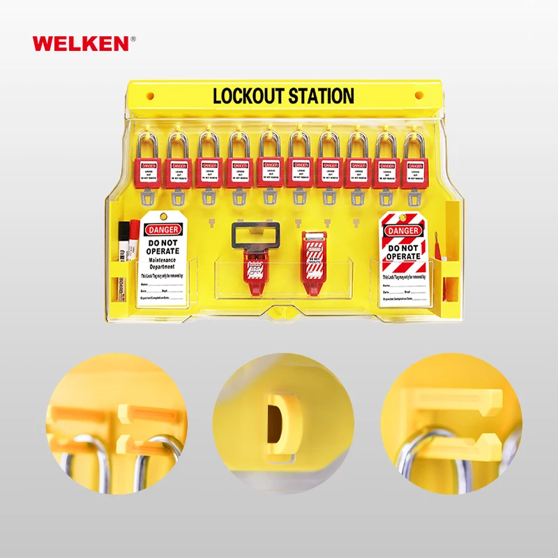 Marst Tianjin Supplier Industrial Wall Shelf Lockout Station for Industrial Lockout