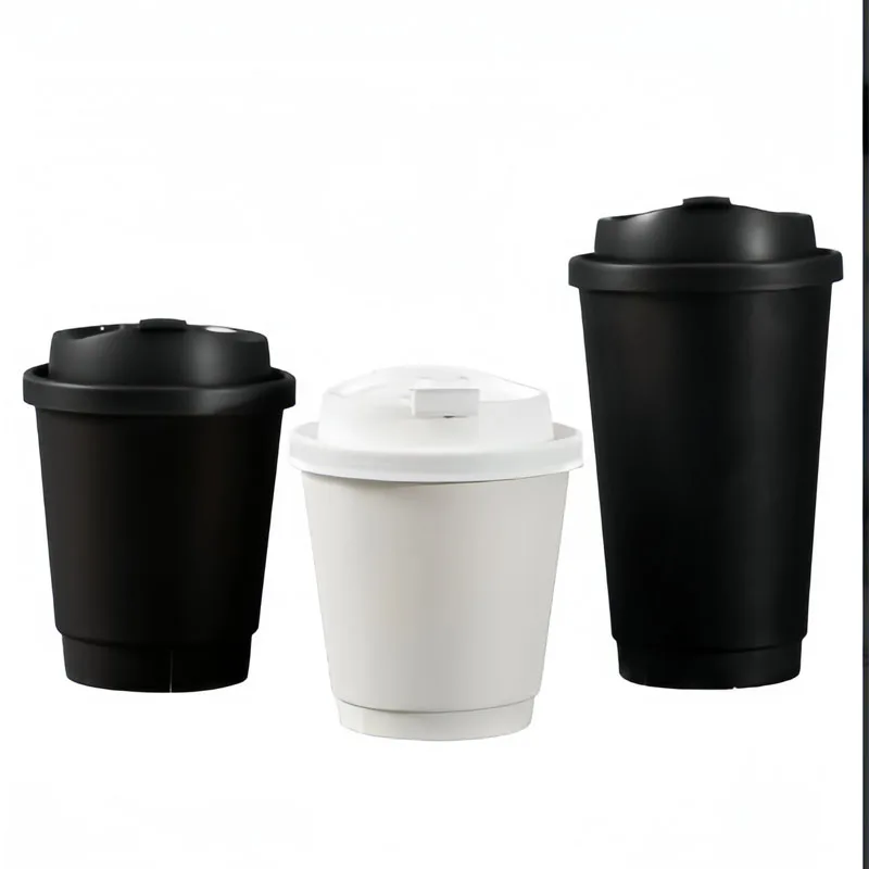 Printed Logo recyclable 16 20 22oz double wall paper cup for hot drinks custom disposable printed paper coffee cup with lids